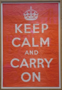 keep calm and carry on original poster